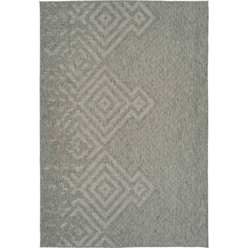 palma silver outdoor area rug   