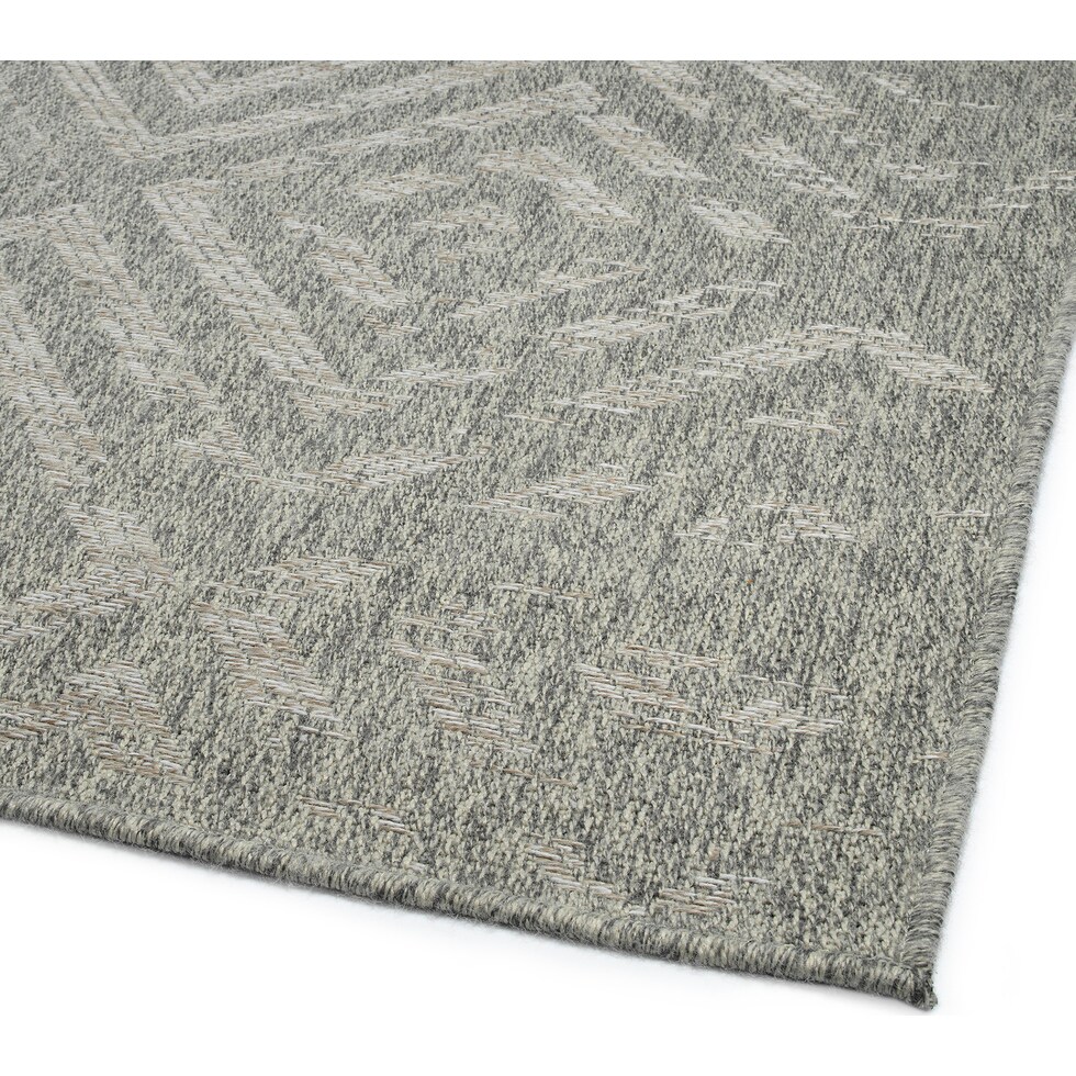 palma silver outdoor area rug   
