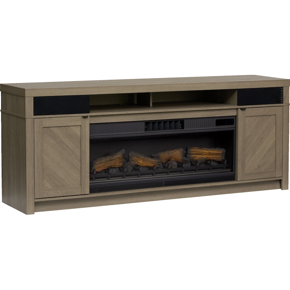 palmer dark brown fireplace tv stand   