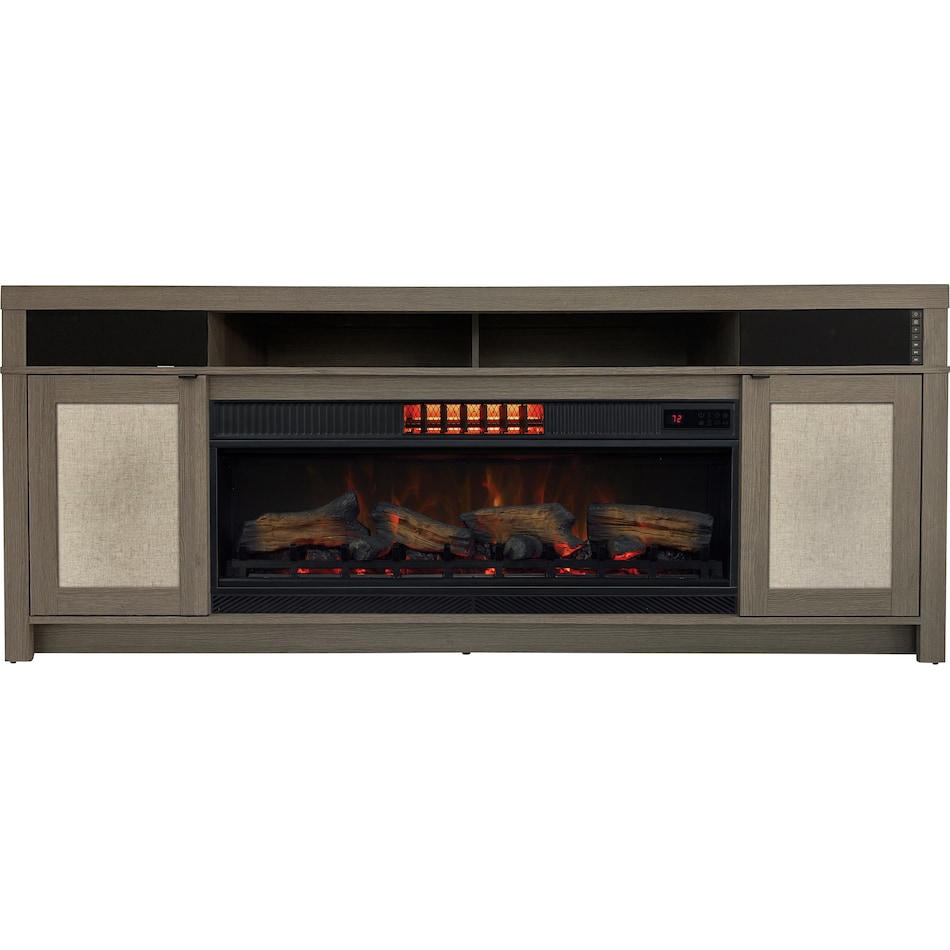 palmer dark brown fireplace tv stand   