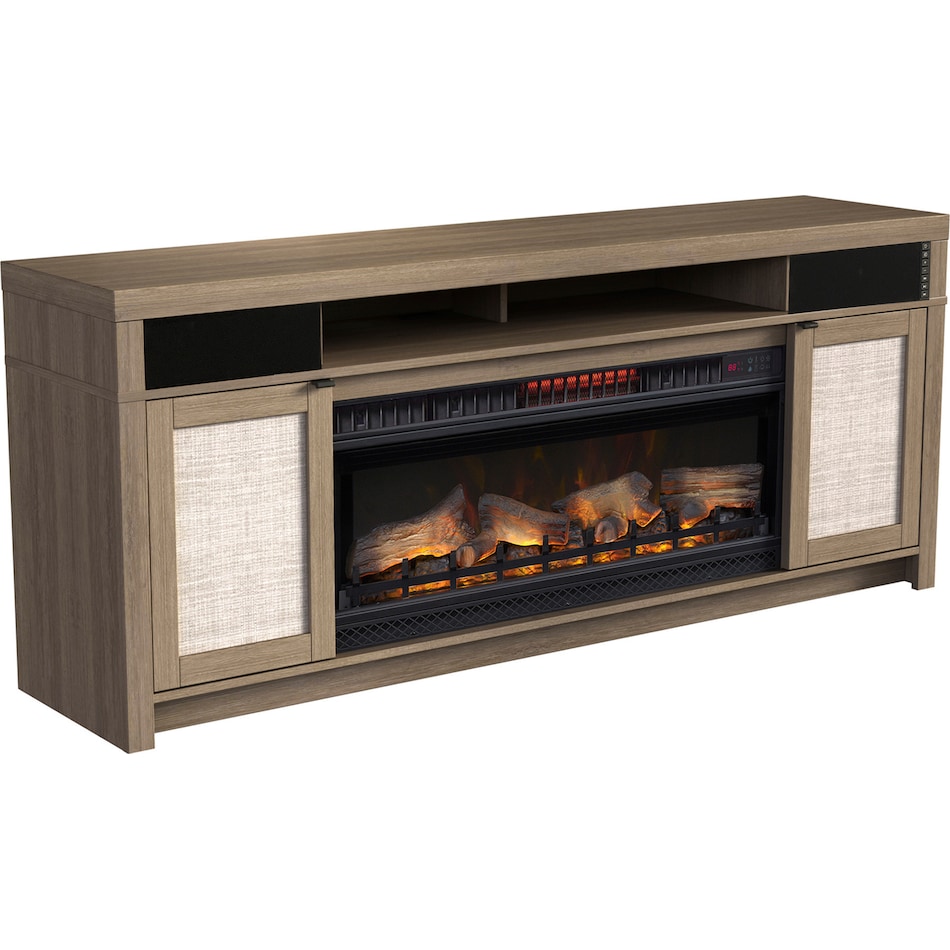 palmer dark brown fireplace tv stand   