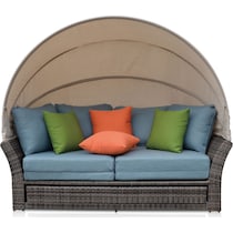 palmetto blue outdoor daybed   