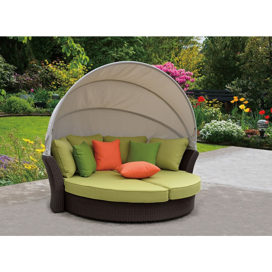palmetto green outdoor daybed   