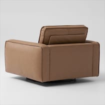 palo light brown swivel chair   