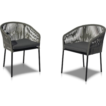 Paloma Set of 2 Outdoor Dining Chairs