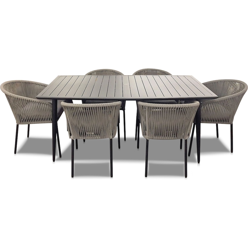 paloma black outdoor dinette   