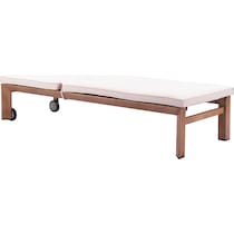panama brown cream outdoor chaise   