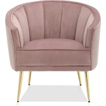 pansy pink accent chair   