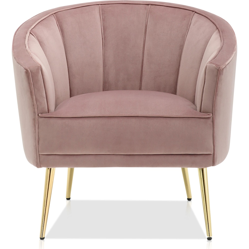 pansy pink accent chair   