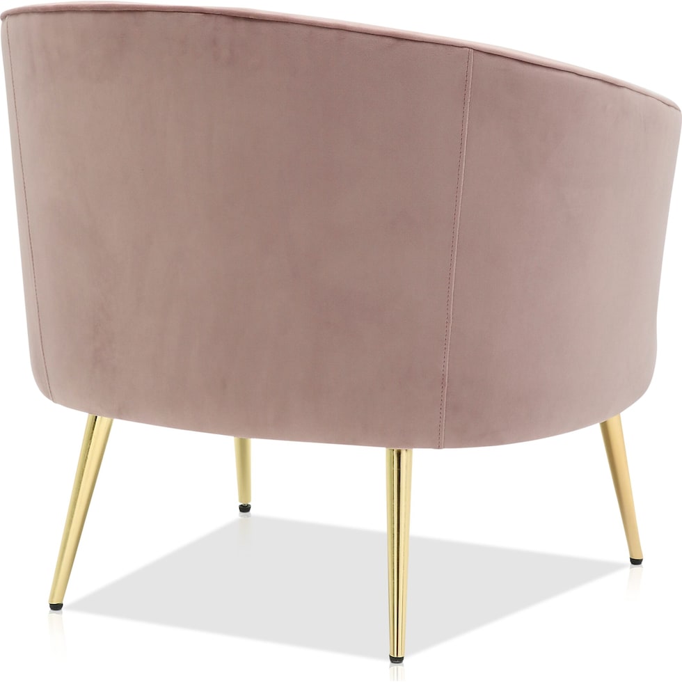pansy pink accent chair   