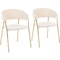 pansy white dining chair   