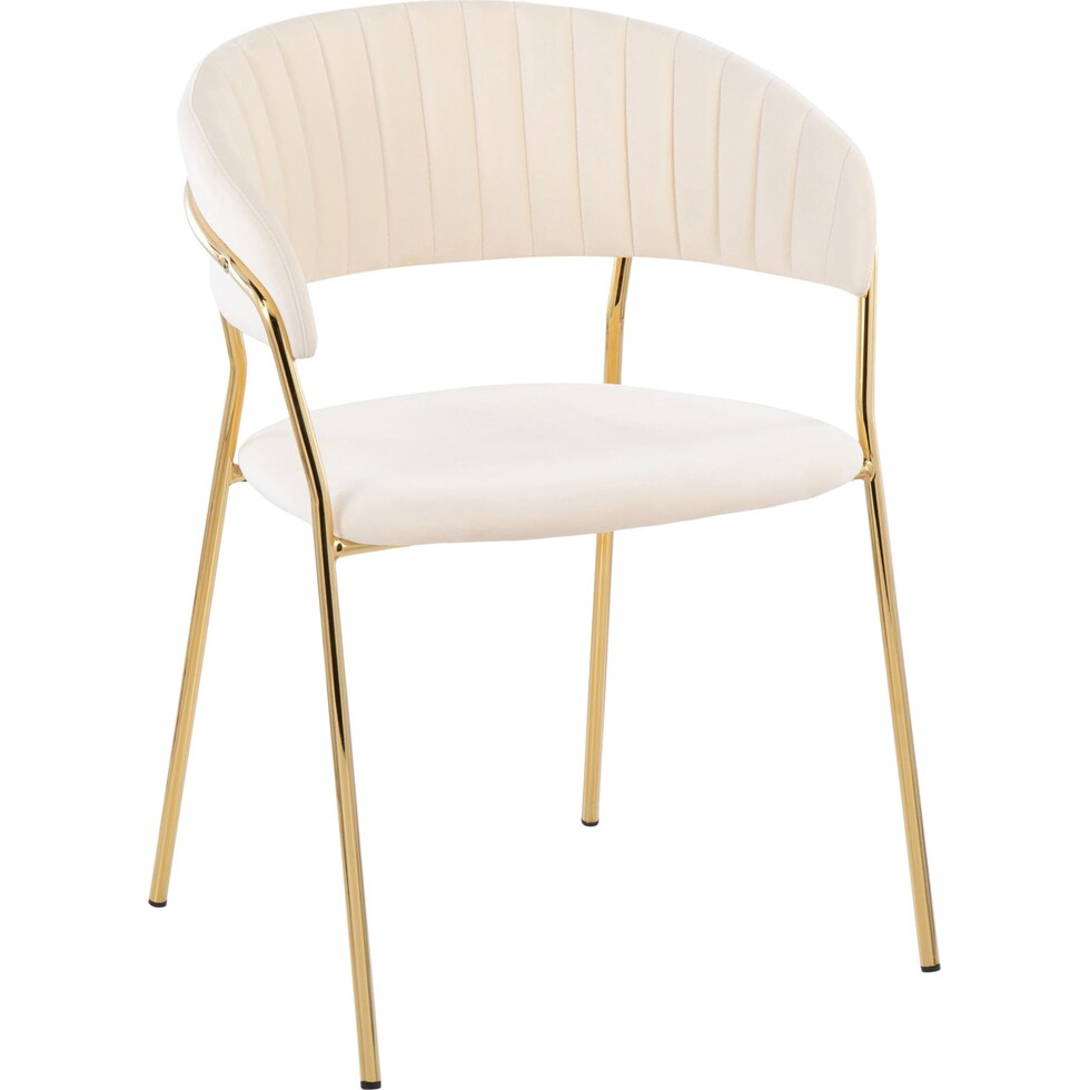 pansy white dining chair   