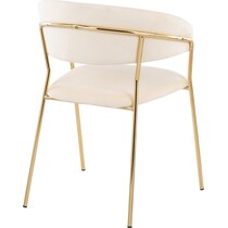 pansy white dining chair   