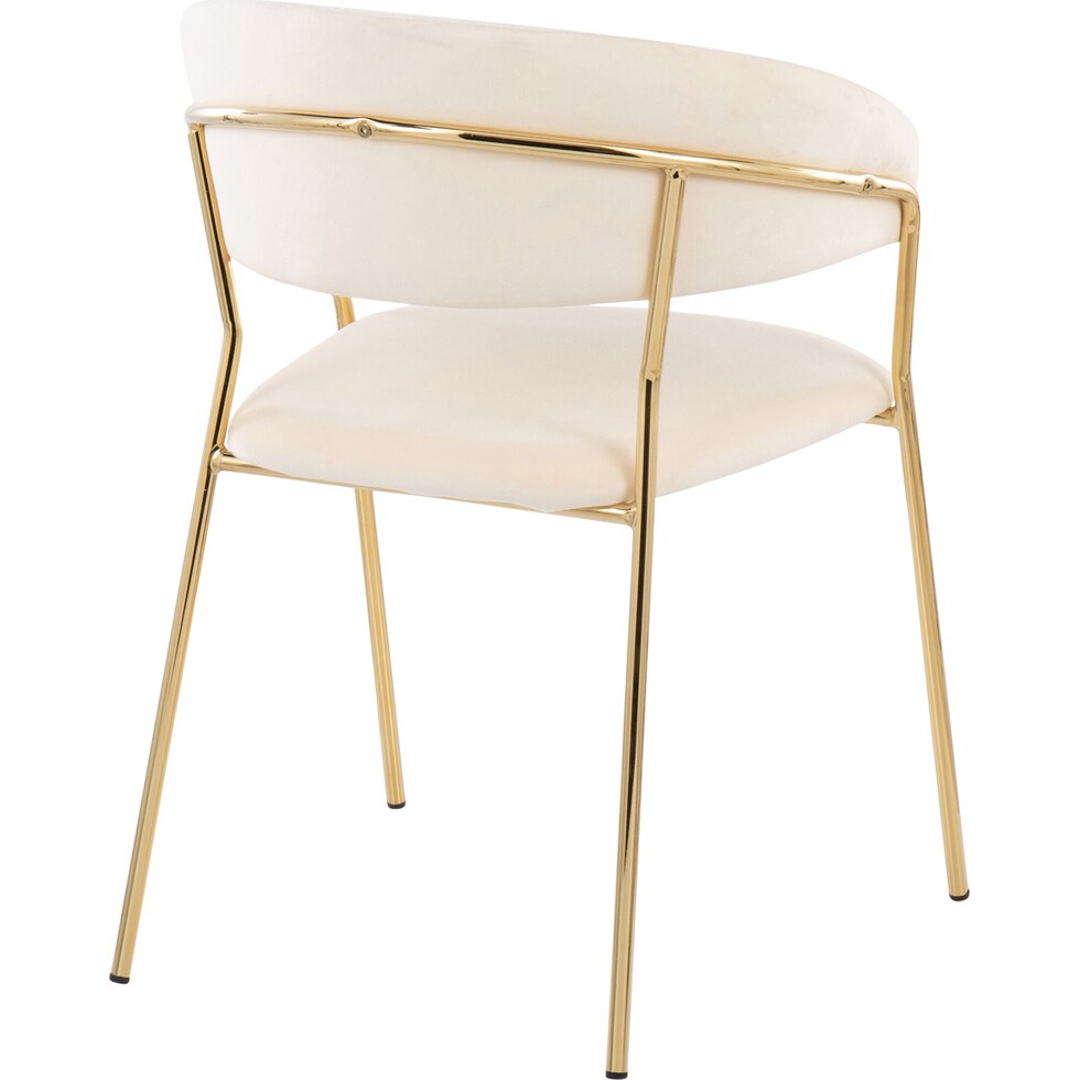 pansy white dining chair   