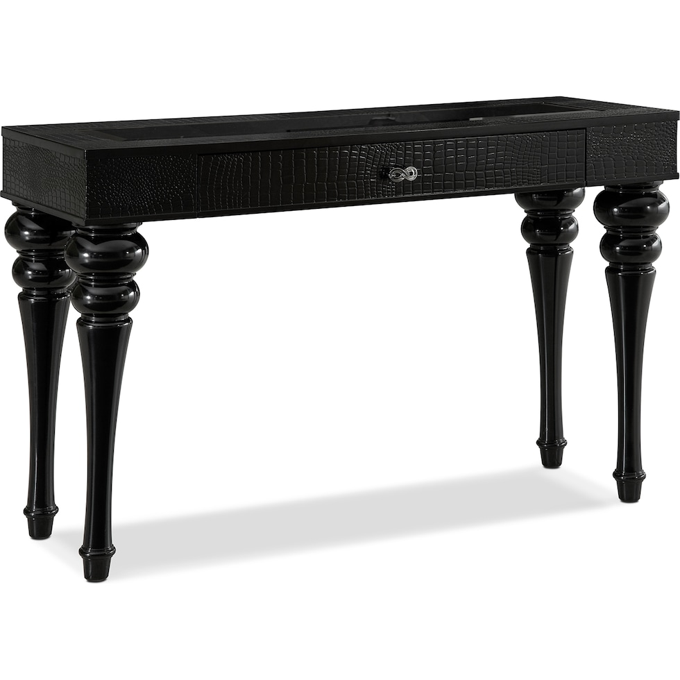 paradiso black sofa table   