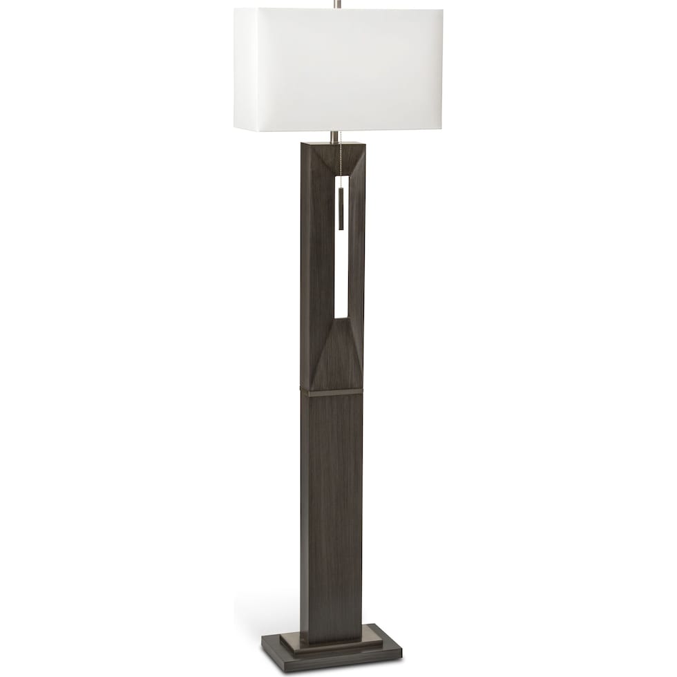 parallux gray floor lamp   