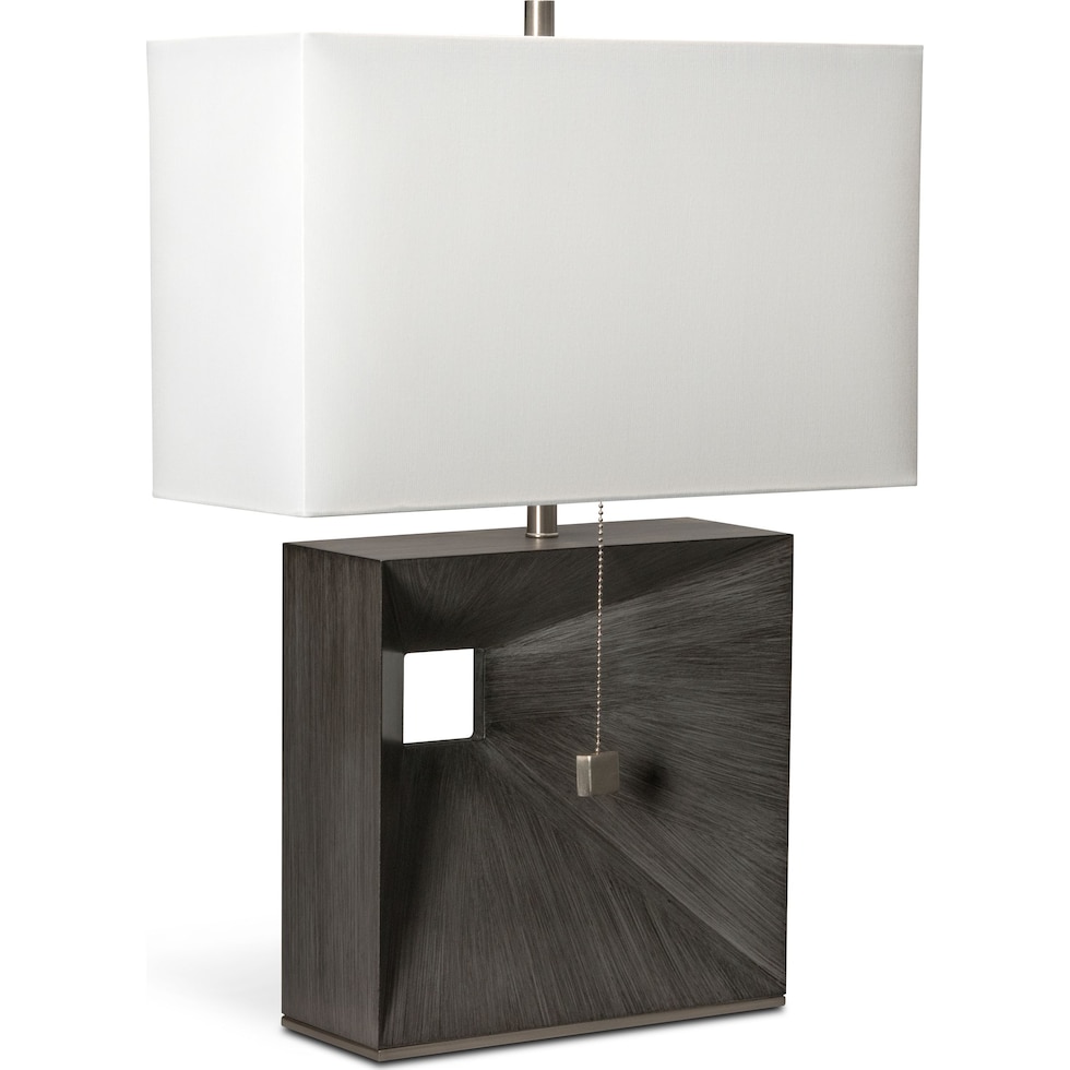 parallux gray table lamp   