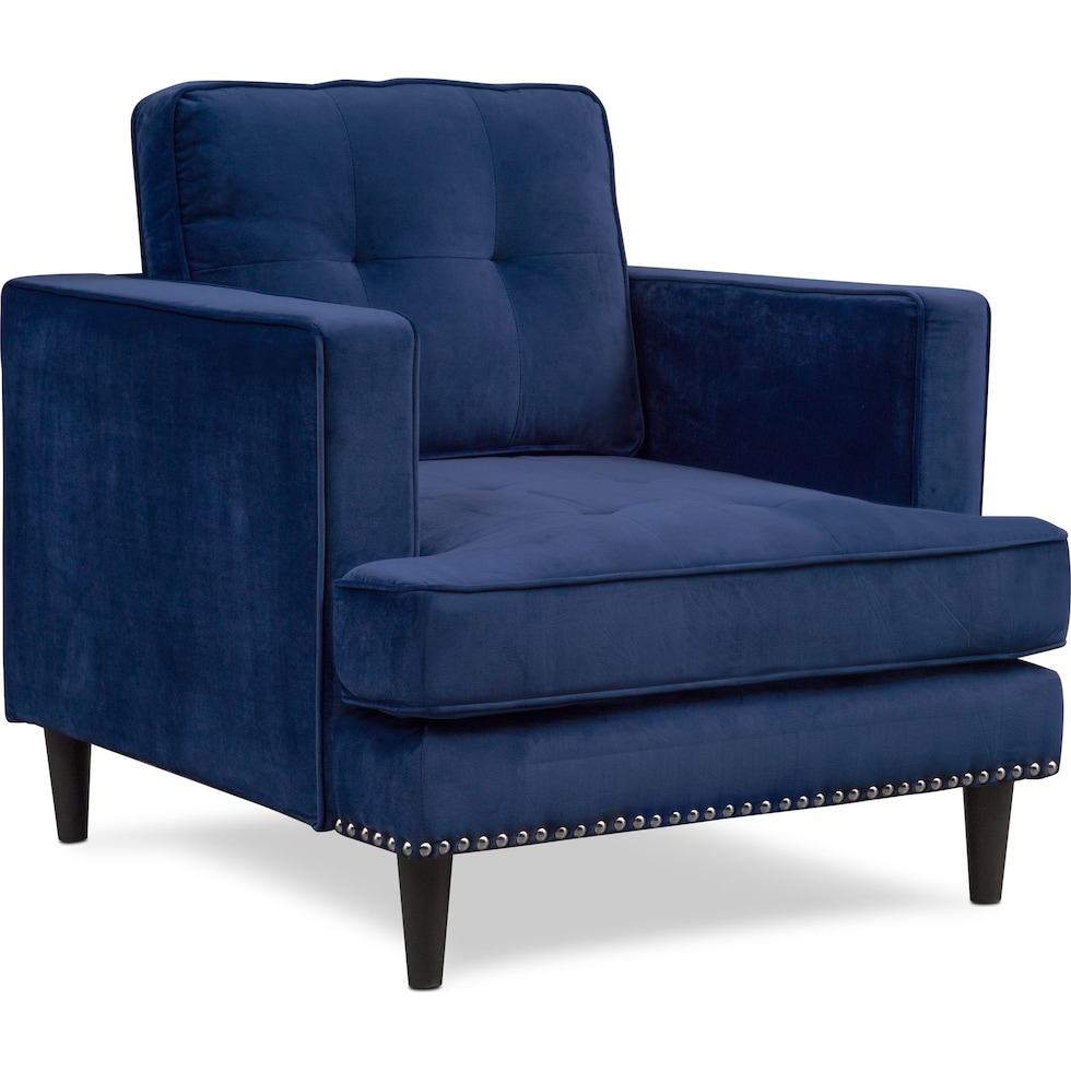 parker blue chair   