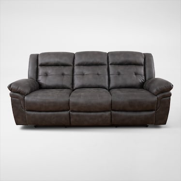 Parker Manual Reclining Sofa and Loveseat - Gray