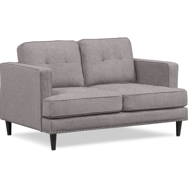 Living Room Furniture - Parker Loveseat - Gray