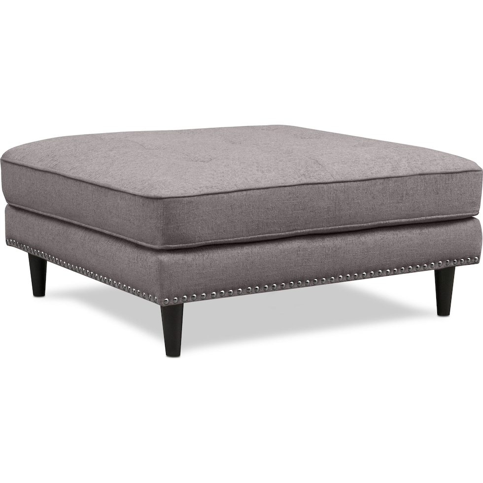 parker gray ottoman   