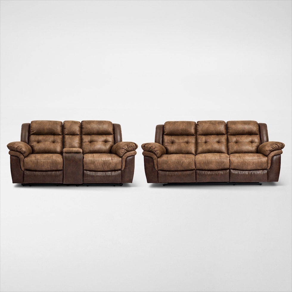 parker light brown  pc living room   