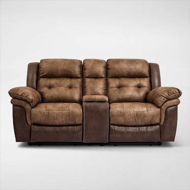 Parker Manual Reclining Loveseat with USB Charging