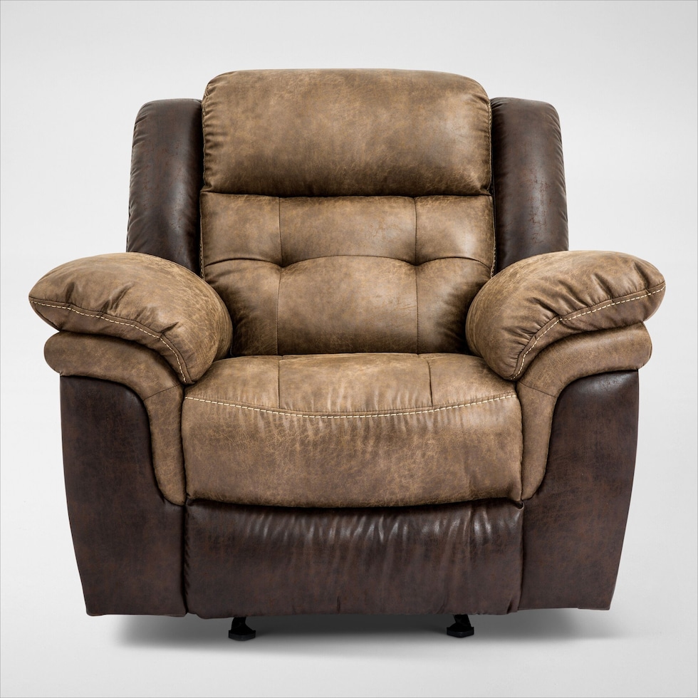 parker light brown recliner   