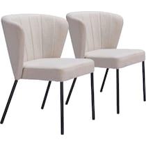 parker white dining chair   