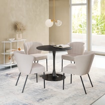 parker white dining chair   