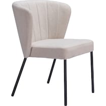 parker white dining chair   