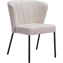 parker white dining chair   