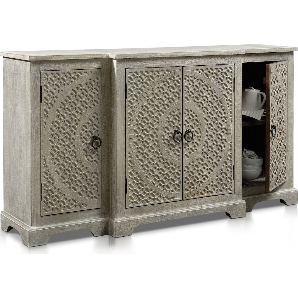 parlor gray wine cabinet   