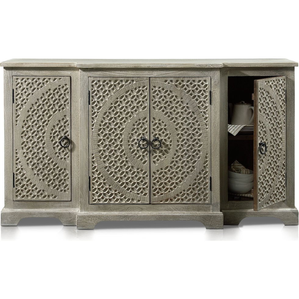 parlor gray wine cabinet   