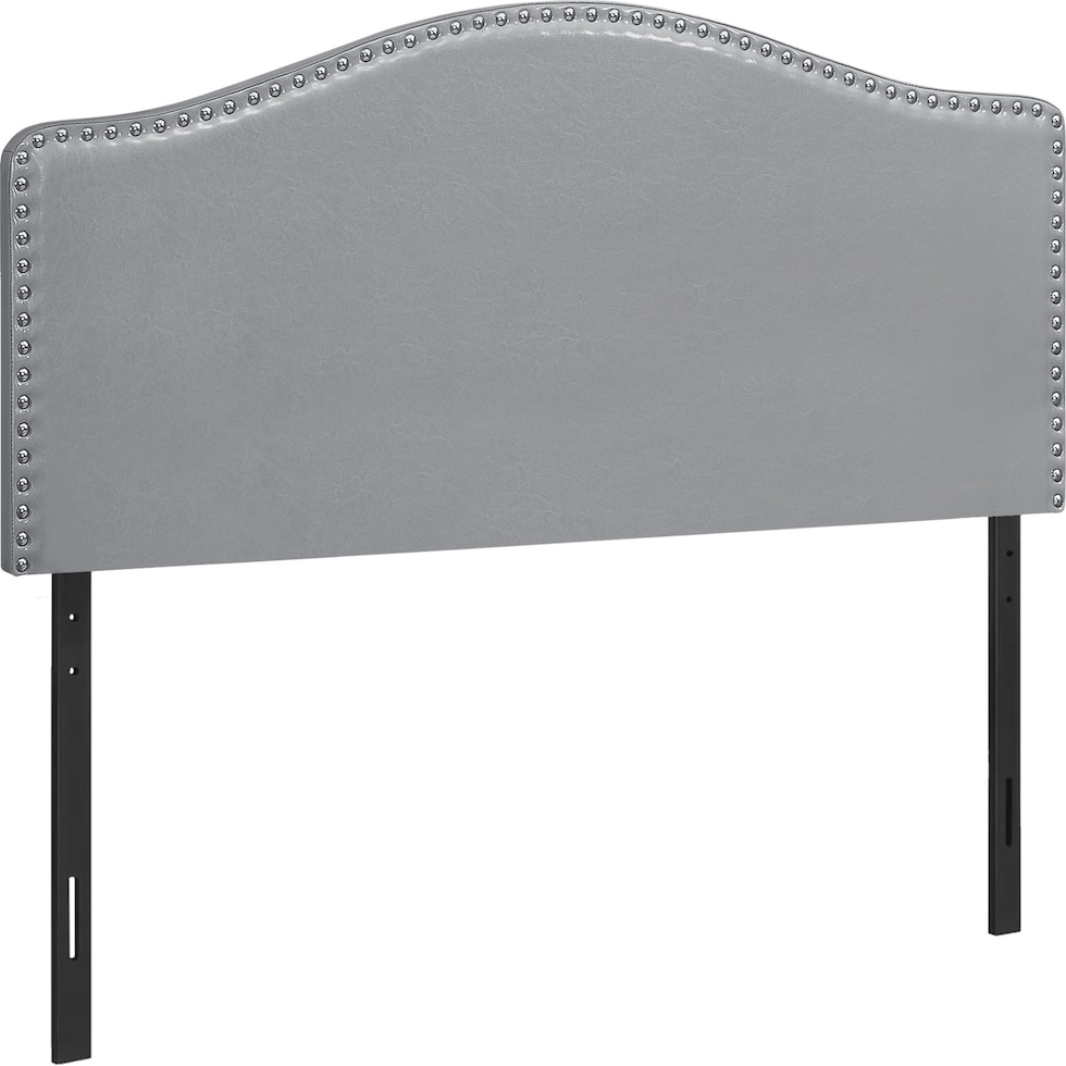 parris gray full headboard   