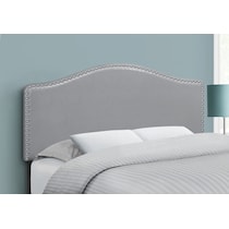 parris gray full headboard   