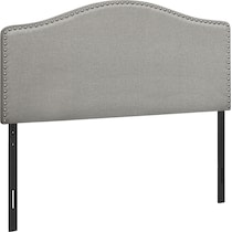 parris gray full headboard   
