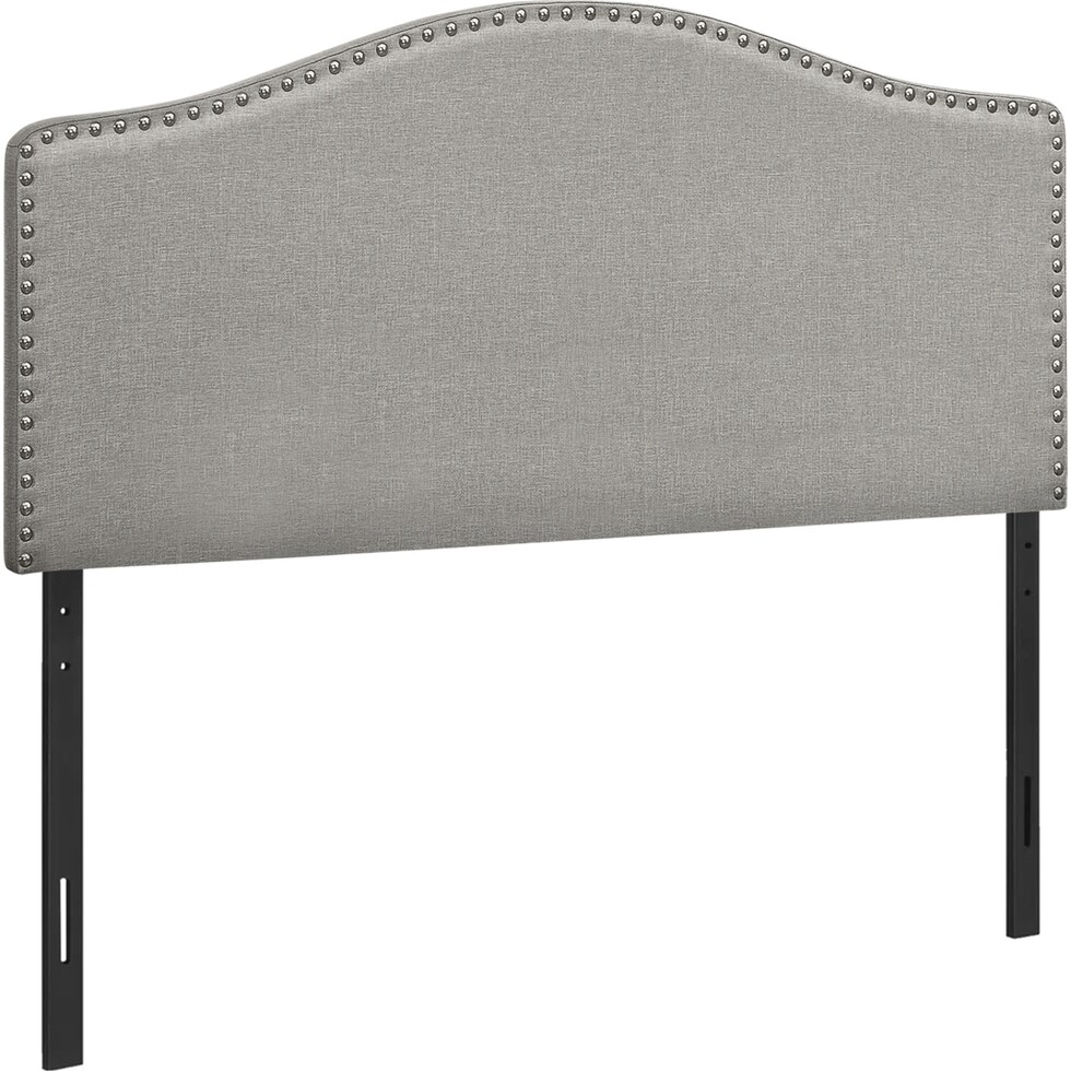 parris gray full headboard   