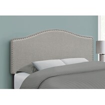parris gray full headboard   