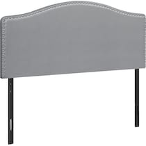 parris gray queen headboard   