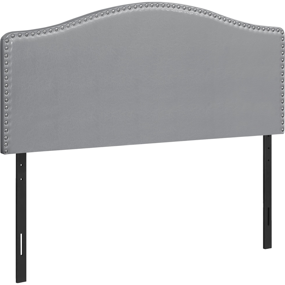 parris gray queen headboard   