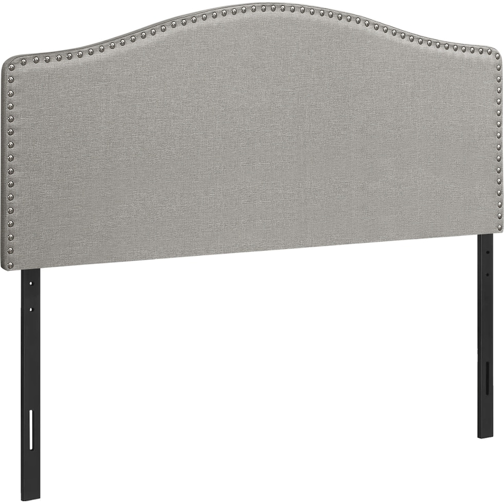 parris gray queen headboard   