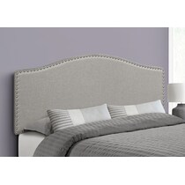 parris gray queen headboard   