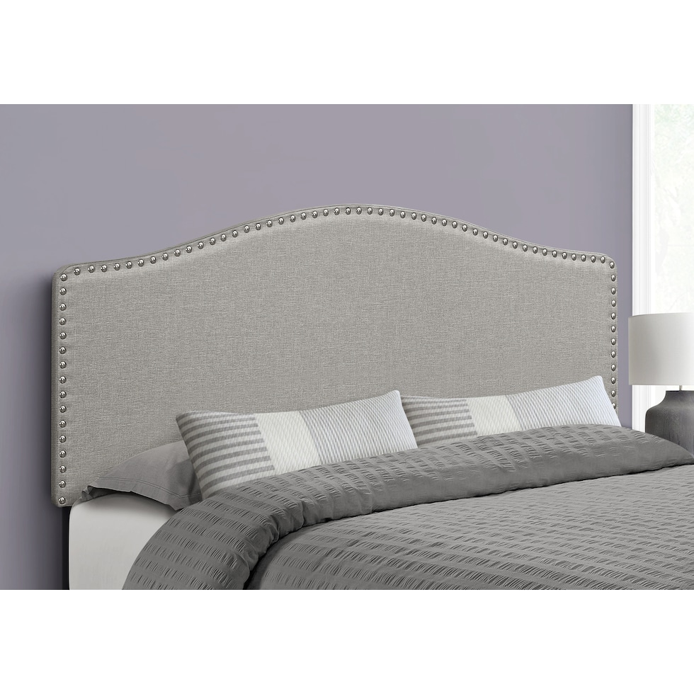 parris gray queen headboard   