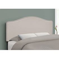 parris neutral full headboard   