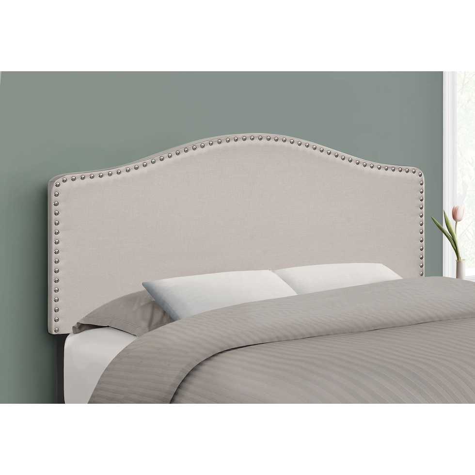 parris neutral full headboard   