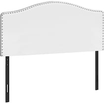 parris white queen headboard   