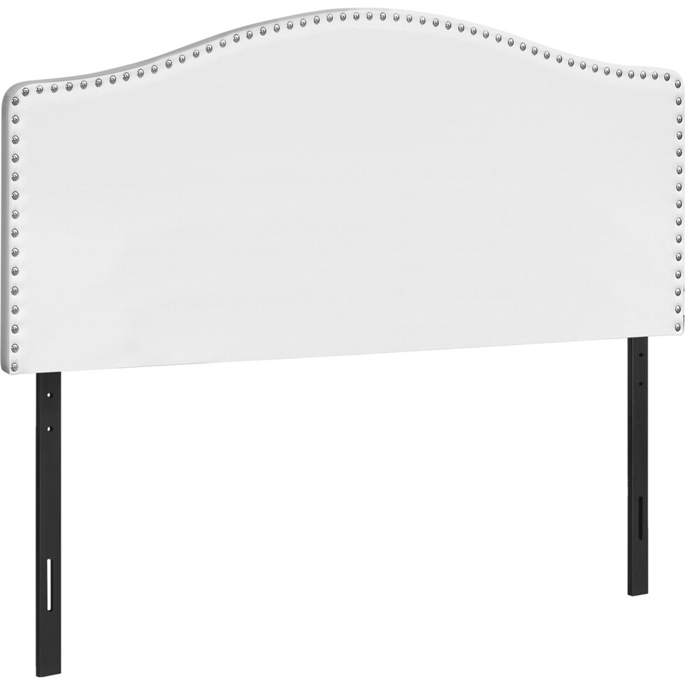 parris white queen headboard   