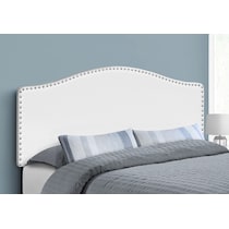 parris white queen headboard   