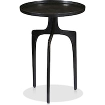 pascal dark brown accent table   